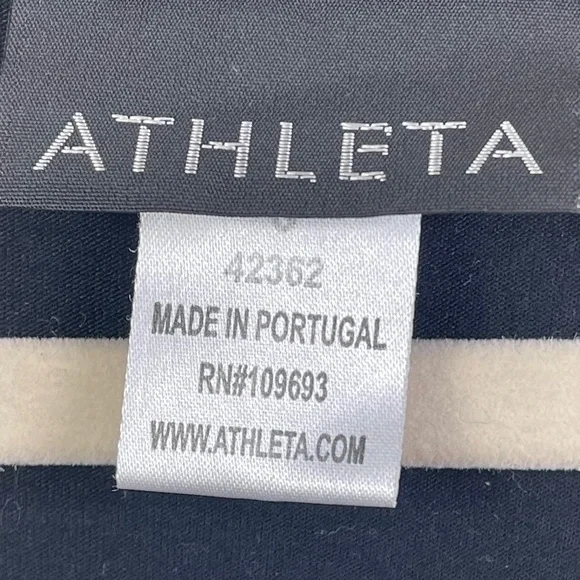 Y2K Retro Athleta Black Taupe Jersey Knit Activewear Dress Women's size S EUC - Picture 3 of 5